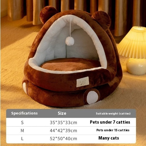 Cat Nest Four Seasons Universal Winter Warm Closed
